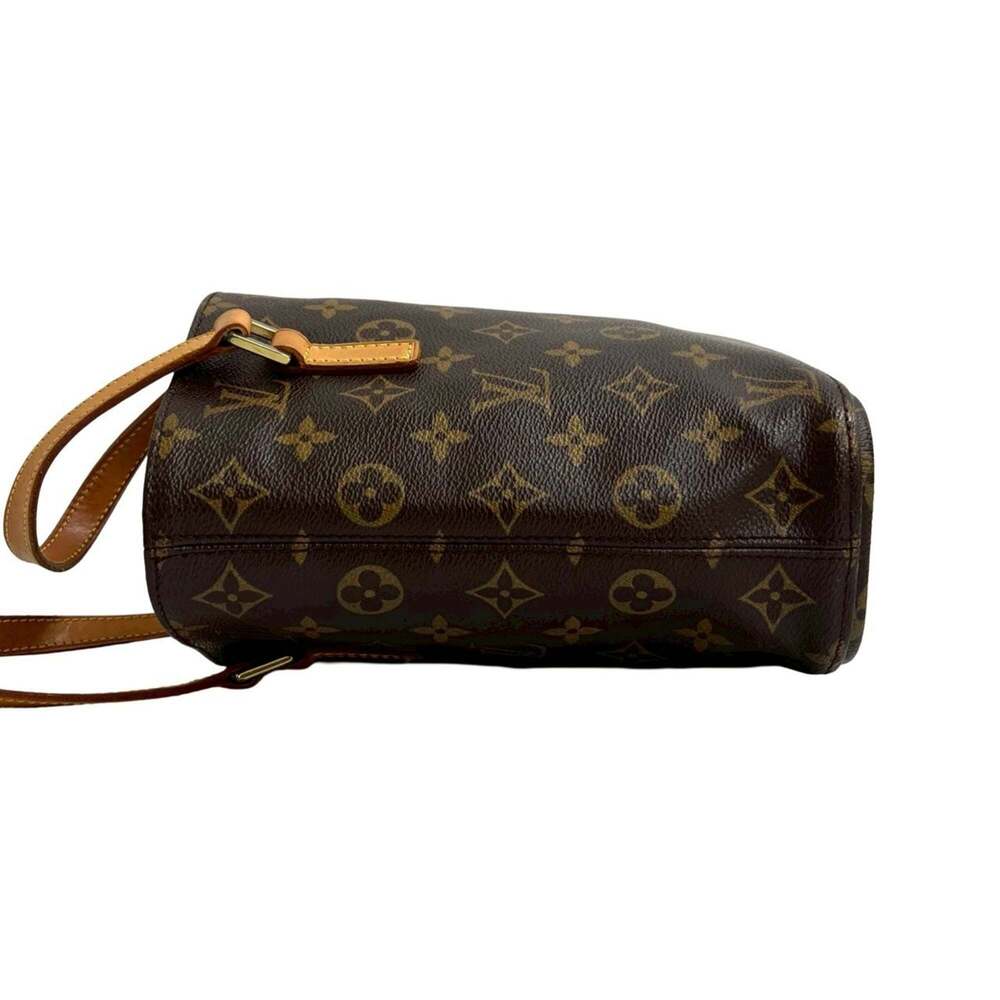 LOUIS VUITTON Vintage Brown Monogram Leather Tote Bag - Picture 5 of 10